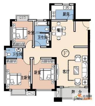 潍坊潍州首府户型图-房型图-平面图-吉屋网