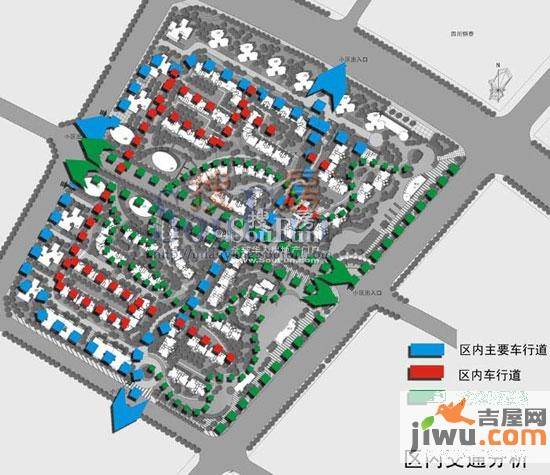 长兴太阳城区内交通分析图