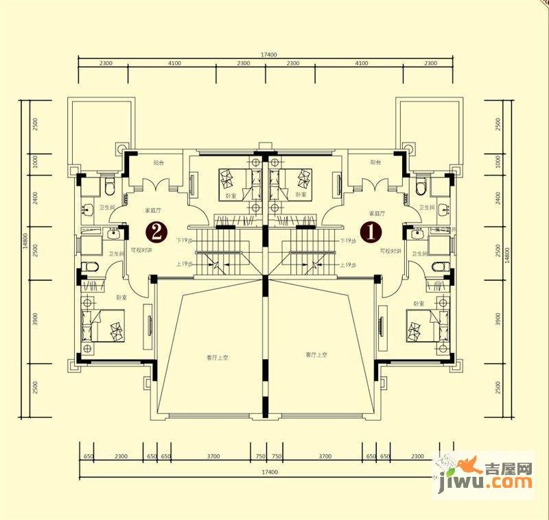 郡望5室3厅3卫户型图