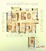 森林湖兰溪谷4室2厅3卫160㎡户型图