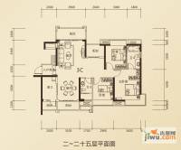 鼎峰公园豪庭3室2厅2卫119.1㎡户型图