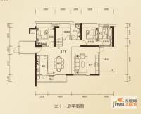 鼎峰公园豪庭4室3厅4卫208㎡户型图