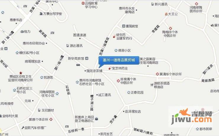 惠州一德商品展贸城位置交通图图片