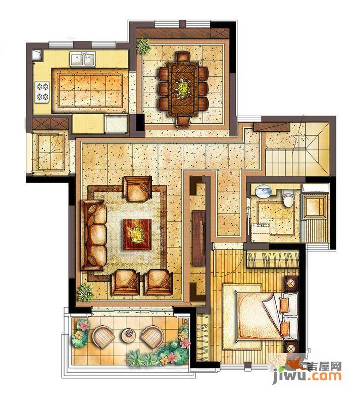 古北御庭普通住宅190㎡户型图