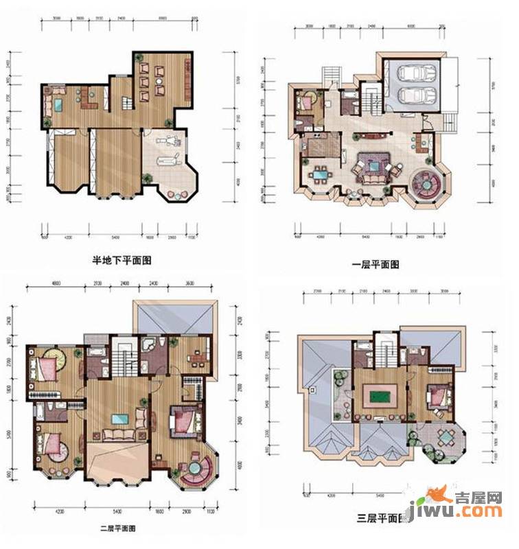 诚恒世嘉6室5厅7卫628㎡户型图