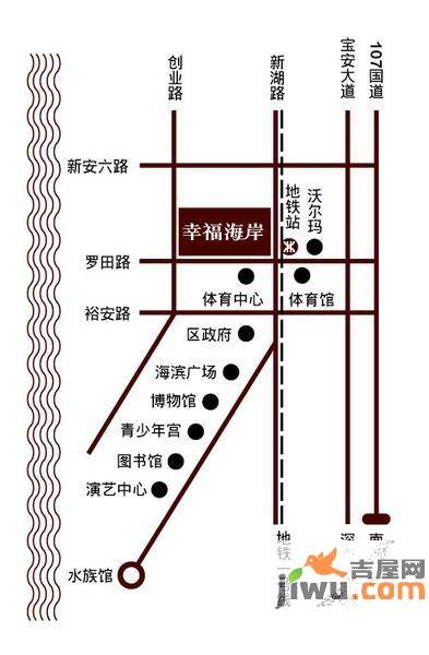 幸福海岸位置交通图图片