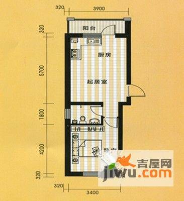 馨合佳园3室2厅2卫128㎡户型图