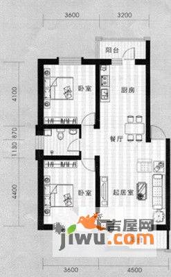 馨合佳园3室2厅2卫128㎡户型图