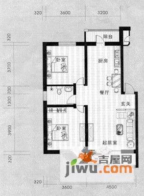 馨合佳园3室2厅2卫128㎡户型图