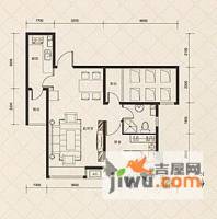 九合·米兰春天1室2厅1卫62.2㎡户型图