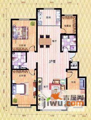 鸿徳·和谐新城4室2厅1卫户型图