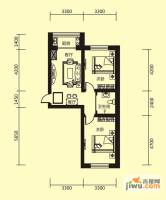 江岸龙苑2室2厅1卫73㎡户型图