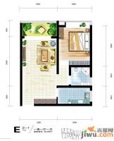 中宏新界1室1厅1卫55.9㎡户型图