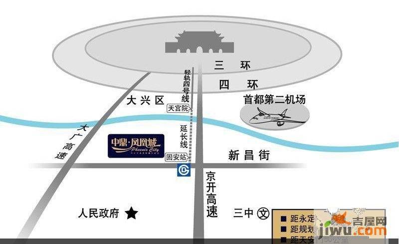 中鼎·凤凰城位置交通图图片