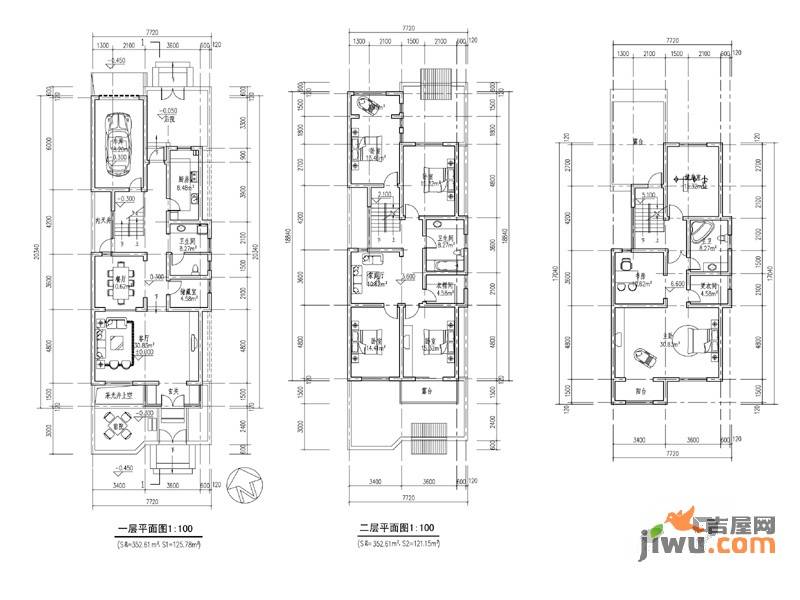 盘古枫林湾4室4厅3卫351.3㎡户型图