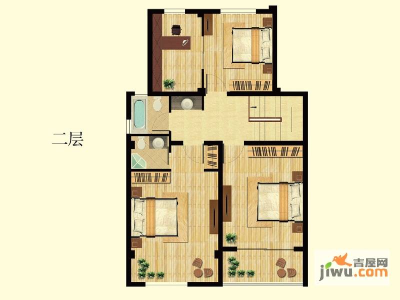 沙洲府4室3厅3卫170㎡户型图