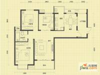 首开水晶城3室2厅2卫117㎡户型图