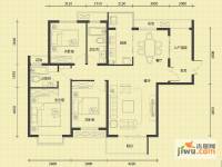 首开水晶城3室2厅2卫132㎡户型图
