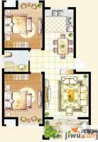 骏和玲珑湾2室2厅1卫78㎡户型图