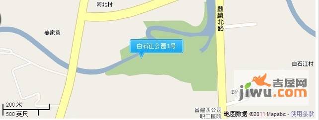白石江公园1号位置交通图图片