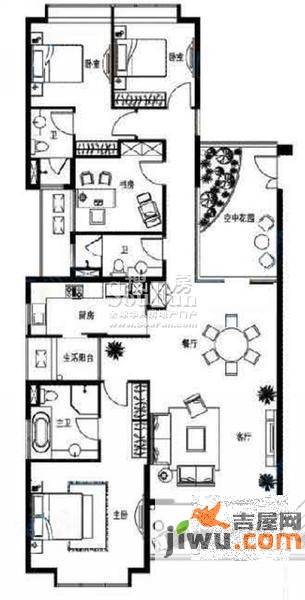 奥园丹芙春城3室2厅0卫户型图