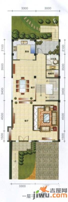 格林美郡1室0厅1卫323.8㎡户型图