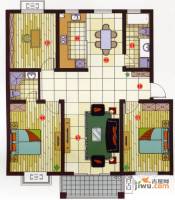 彩云居3室2厅2卫125㎡户型图