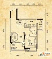 琥珀居1室1厅1卫42.7㎡户型图