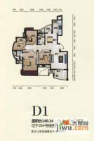 金世纪铭城豪庭4室2厅2卫140.1㎡户型图