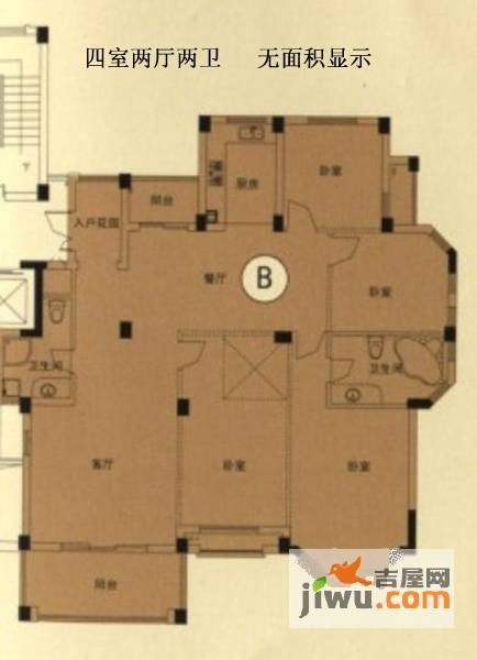 中义凯莱国际4室2厅2卫户型图