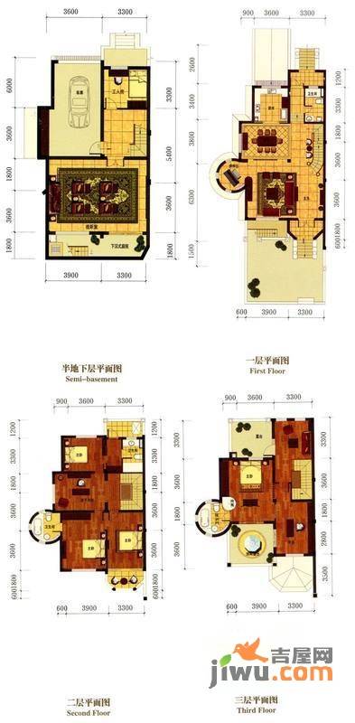 罗马风情城别墅8室2厅4卫382㎡户型图