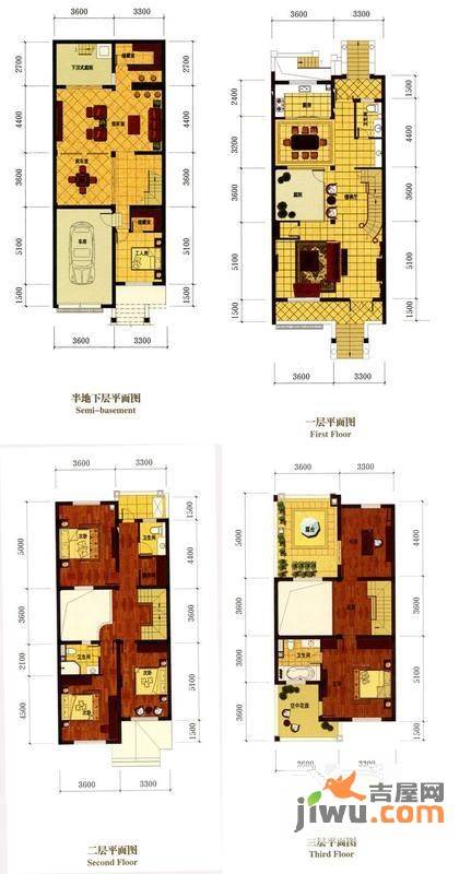 罗马风情城别墅8室2厅4卫382㎡户型图