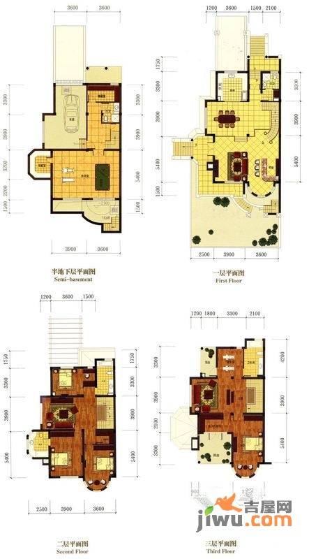 罗马风情城别墅8室2厅4卫382㎡户型图