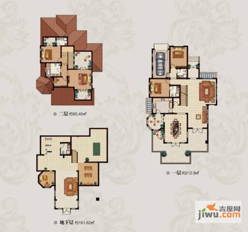 莫干山梦溪湖山庄普通住宅470㎡户型图