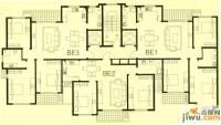 左岸生活3室2厅2卫106㎡户型图