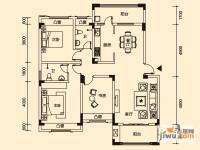 信德半岛3室2厅2卫119.2㎡户型图