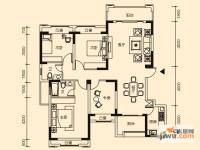 信德半岛4室2厅2卫125㎡户型图