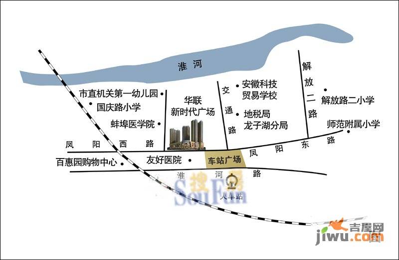 华联·国际位置交通图图片