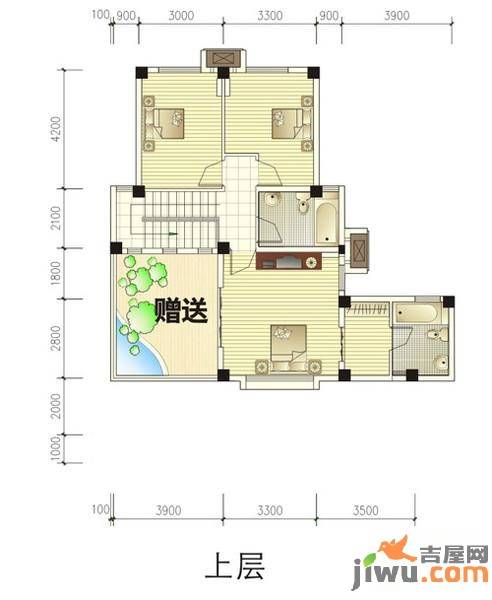 上锦颐园汇萃（住宅）5室2厅3卫178.7㎡户型图