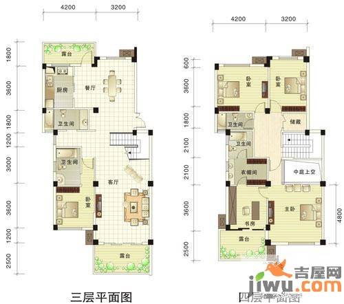 上锦颐园汇萃（住宅）4室2厅4卫305.7㎡户型图