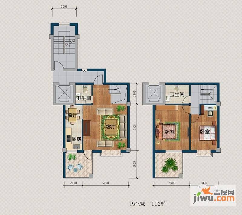 金瑞尚品普通住宅112㎡户型图