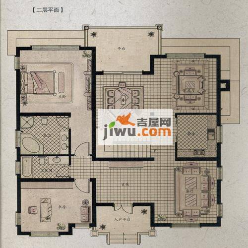 中国边城5室3厅3卫281.1㎡户型图