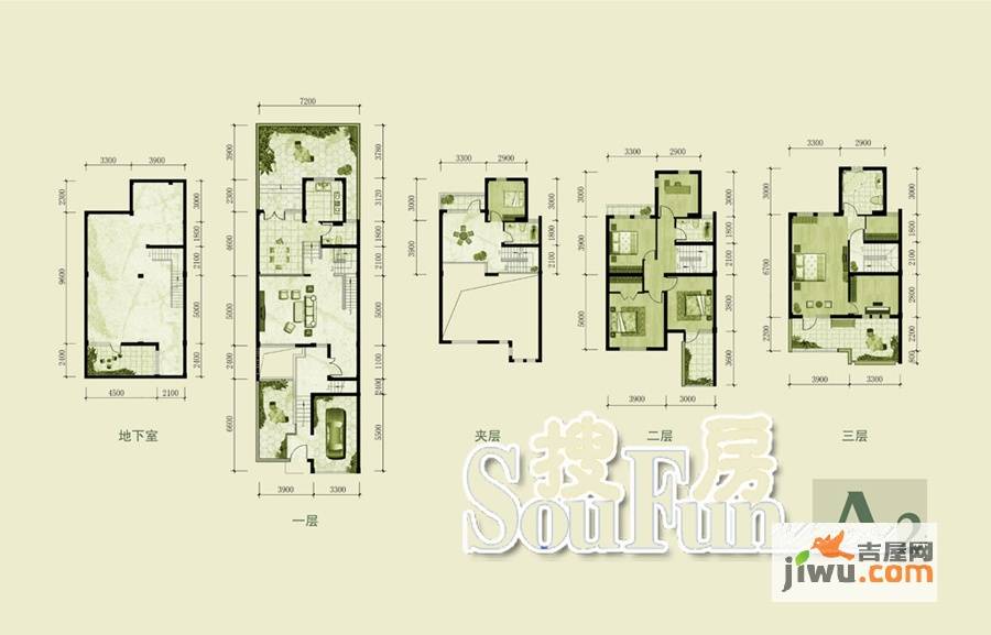 阳光学府华庭5室4厅3卫360.5㎡户型图