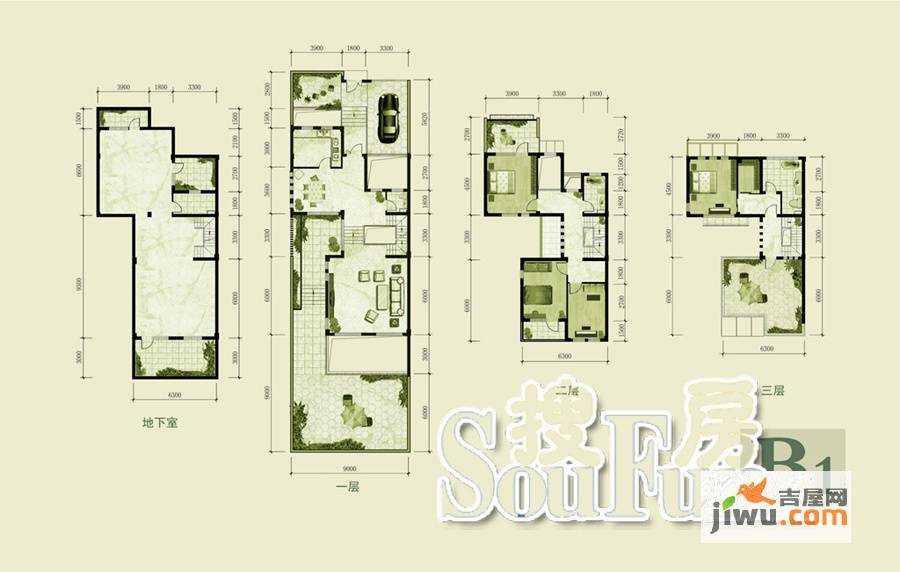 阳光学府华庭4室3厅3卫339.3㎡户型图