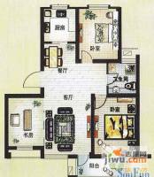 东城绿洲翰霖苑3室2厅1卫93㎡户型图