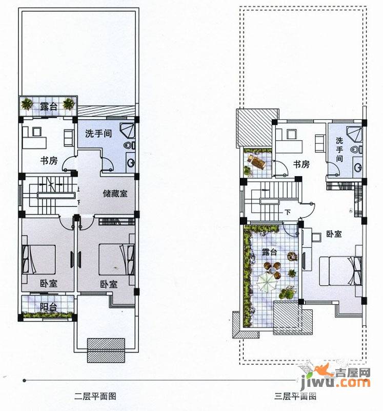 南山一品5室2厅3卫205㎡户型图