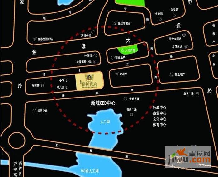 港城尚府位置交通图