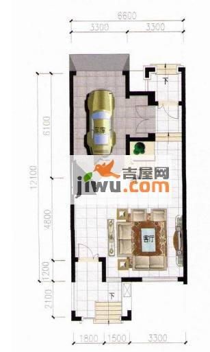 秀水山庄2室1厅1卫225.4㎡户型图