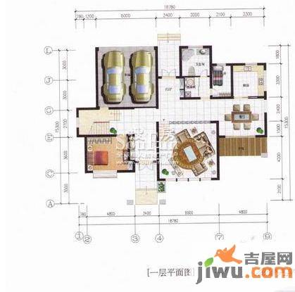 秀水山庄2室1厅1卫225.4㎡户型图