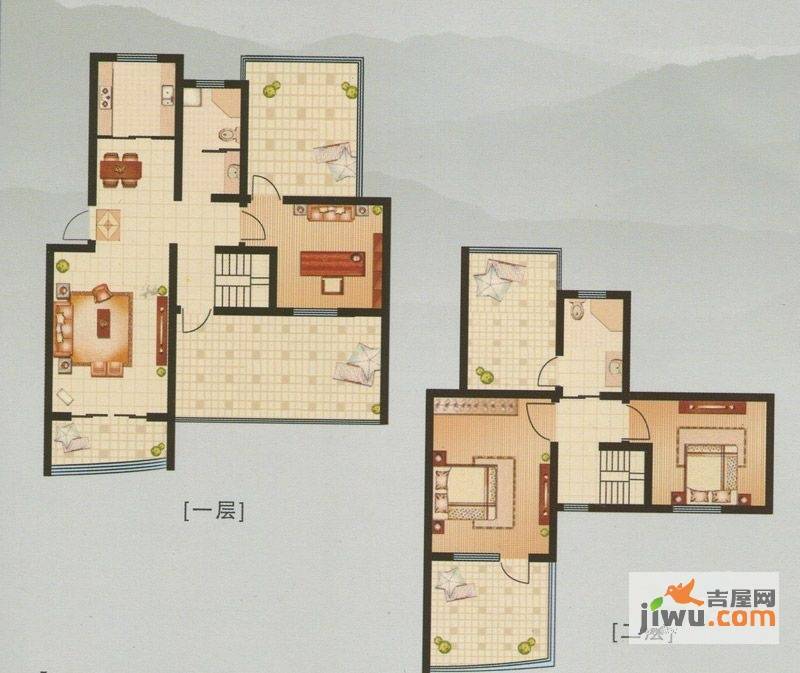 永成时代广场3室2厅2卫135㎡户型图